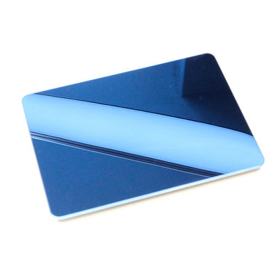 رنگ آبی سفیر آینه فولاد ضد زنگ ورق آسیاب لبه