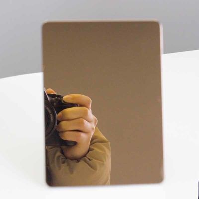 ورق استیل ضد زنگ آینه 8K رزگلد PVD رنگی تزئینی