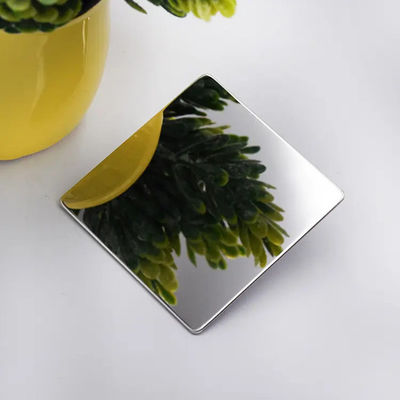 آینه ورق فولادی ضد زنگ رنگ تیتانیوم با روکش رنگی طلایی پایان سفارشی کردن اندازه