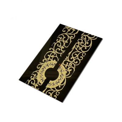 دکوراسیون 304 آینه طلا نورد سرد ورق فولادی ضد زنگ برای آسانسور