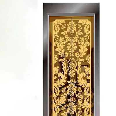 الگوی درب آسانسور طلایی ورق استنلس استیل Aisi 304