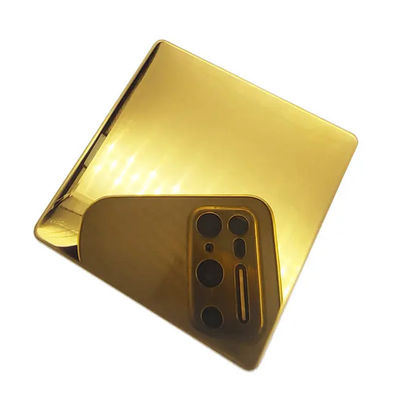 201 321 آینه ورق فولادی ضد زنگ تیتانیوم با روکش طلایی رنگ با ضخامت 3.0 میلی متر