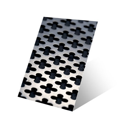 ورق فولاد ضد زنگ سوراخ شده با الگوی برگ کلور