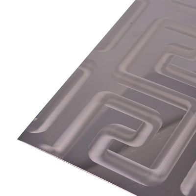 اچینگ ورق استیل ضد زنگ تزئینی 304 316 روکش رزگلد با روکش Pvd لیزری سه بعدی درخشان