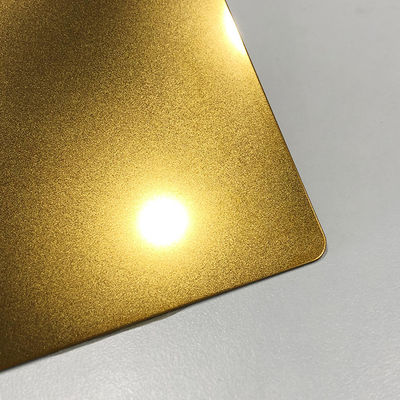 ورق فولادی ضد زنگ تزئینی 0.5 میلی متری با مهره رنگ طلایی استاندارد JIS