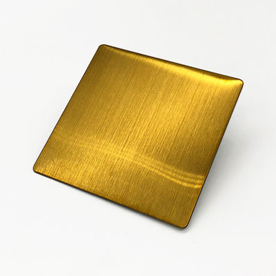 ورق فولادی ضد زنگ تزئینی 4X10 طلایی PVD با روکش 316 به ضخامت 1.2 میلی متر