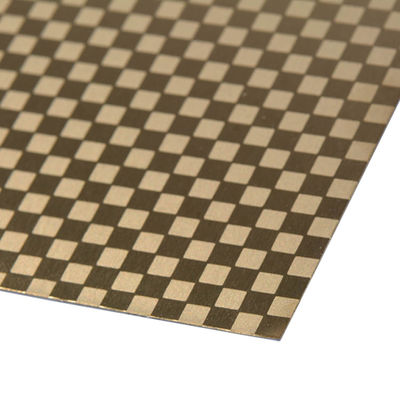 201 پوشش رنگی PVD فولاد ضد زنگ الگوی اچینگ ورق برش فلز 4x8 برای دکور پانل دیواری