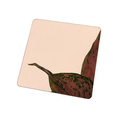 ورق استیل ضد زنگ آینه طلایی 304 4x8 با روکش تیتانیوم تزئینی PVD