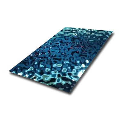 ورق استیل ضد زنگ آینه مهر 8K 0.5 میلی متری ورق سقفی استیل ضد زنگ آب ریپل