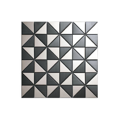کاشی های دیواری تزئینی موزاییک سه بعدی آشپزخانه از جنس استنلس استیل Backsplash AISI 1219X2438mm