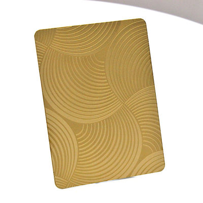 قیمت مناسب الگوی سفارشی طلایی صفحه اچ شده از فولاد ضد زنگ ASTM برای دکوراسیون آسانسور دیواری آنلاین