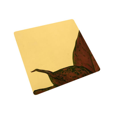 قیمت مناسب ورق استیل ضد زنگ آینه طلایی 304 4x8 با روکش تیتانیوم تزئینی PVD آنلاین