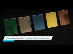 201 304 316 رنگ آینه 8k ورق استیل ضد زنگ تزئینی برای عمده فروشی