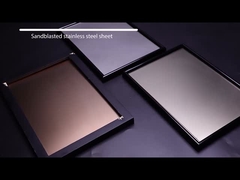 Sandblast Bead Blasted ss Finish Decorative Steel Stainless Metal Metal Edge