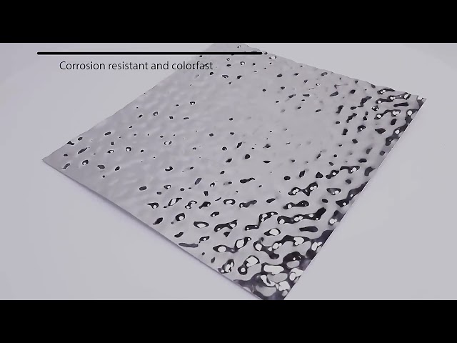 فیلم های شرکت در باره water ripple stainless steel sheet ss 201 304 Metal decorative plate