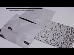 ورق استیل ضد زنگ آب ریپل ss 201 304 صفحه تزئینی فلزی