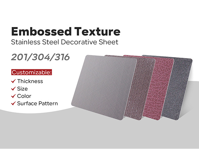 فیلم های شرکت در باره Embossed Stainless Steel Textures Sheet Customized 201 304 316 PVD Decoration Metal Plate