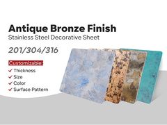 ورق فولاد ضد زنگ باستانی 201 304 316 فولاد ضد زنگ مس باستانی