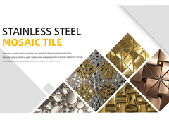 201 304 316 کاشی موزاییک فلزی تزئینی کاشی موزاییک فولاد ضد زنگ